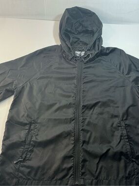 Freestyle Men's Hooded Windbreaker Jacket in Black